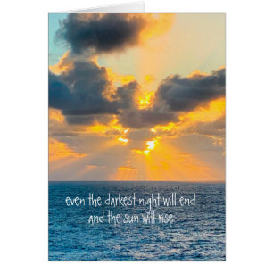 de donkerste nacht zal eindigen en de zon zal opst