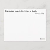 De donkerste week in de geschiedenis van Dublin Briefkaart (Achterkant)