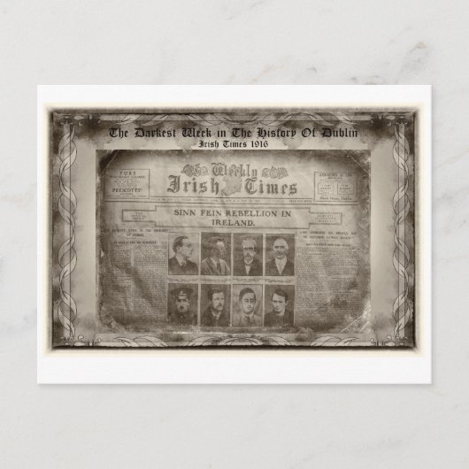 De donkerste week in de geschiedenis van Dublin Briefkaart (Voorkant)