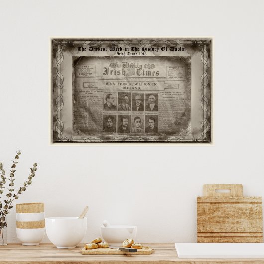 De donkerste week in de geschiedenis van Dublin Poster (Keuken)