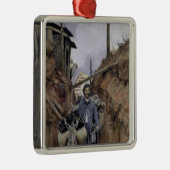 De Donkey, Somme, 1916 Metalen Ornament (Rechts)