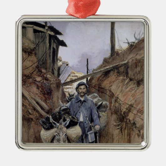 De Donkey, Somme, 1916 Metalen Ornament (Voorkant)