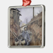 De Donkey, Somme, 1916 Metalen Ornament (Links)