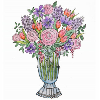 De Donna Spring Bouquet foto-sculptuur Staand Fotobeeldje