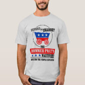 De Donner Partij wil je. T-shirt (Voorkant)
