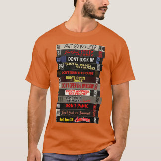 De Dont Films Horror VHS Stack T-shirt