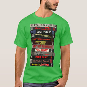 De Dont Films Horror VHS Stack T-shirt