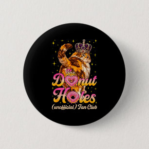 De donut gaten fan club grappige kat meme ronde button 5,7 cm