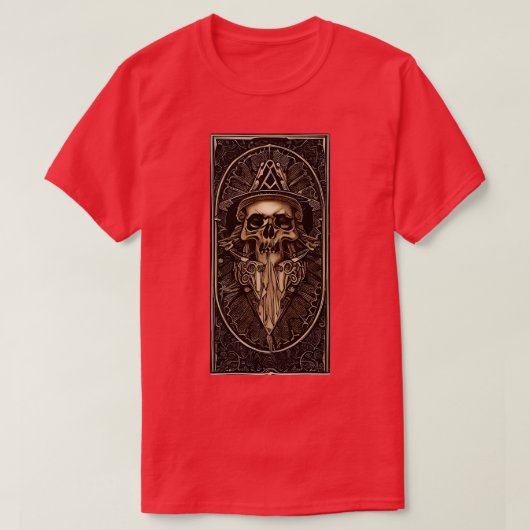 De Dood Clown schedel T-shirt (Design voorkant)