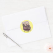 De dood die we kunnen ronde sticker (Envelop)