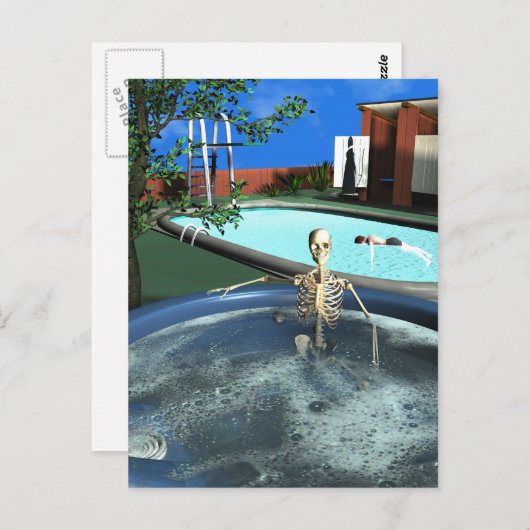 De dood duurt vanmiddag briefkaart (Voorkant / Achterkant)