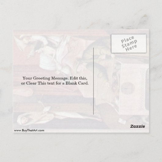 De dood en de vermisten van Jheronimus Bosch Briefkaart (Achterkant)