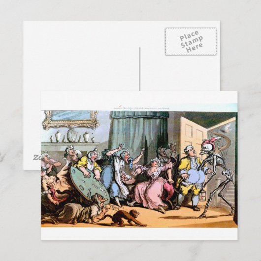 De dood en het briefkaart van de Oude Maiden (Voorkant / Achterkant)