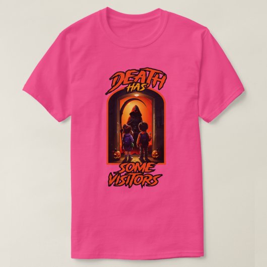 De dood heeft veel bezoekers t-shirt (Design voorkant)