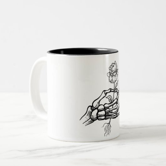 De dood is natuurlijk, Warm Beverage Mok (Voorkant links)