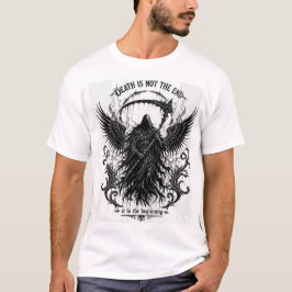 De dood is niet het einde - Gotische Grijze Dood T-shirt