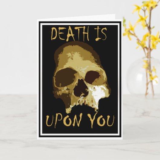 De dood is over jou kaart (Gele Bloem)