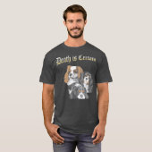 De dood is zeker grappige Cavalier King Charles T-shirt (Voorkant volledig)