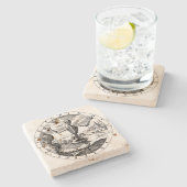 De dood komt bij Salem Stone Onderzetter (Zijkant)