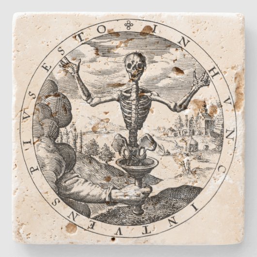 De dood komt bij Salem Stone Onderzetter (Voorkant)