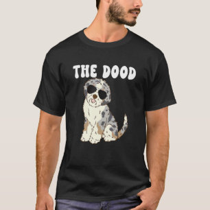 De Dood Mam Blue Merle Aussiedole Doodle Da T-shirt