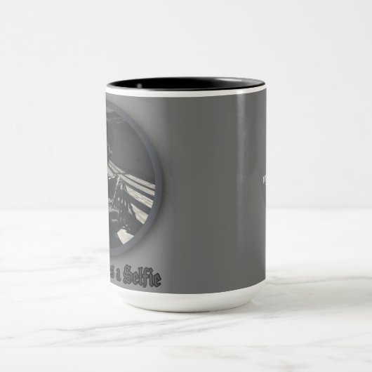 De dood neemt een Selfie Mok (Midden)