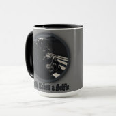 De dood neemt een Selfie Mok (Voorkant links)