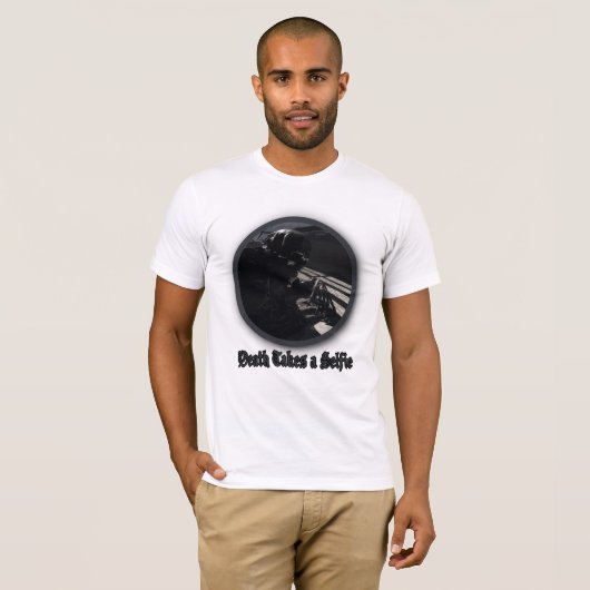 De dood neemt een Selfie T-shirt (Voorkant volledig)