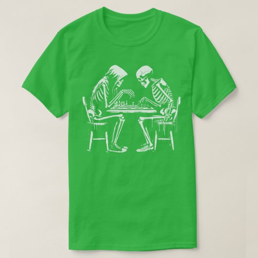 De dood speelt schaak t-shirt (Design voorkant)