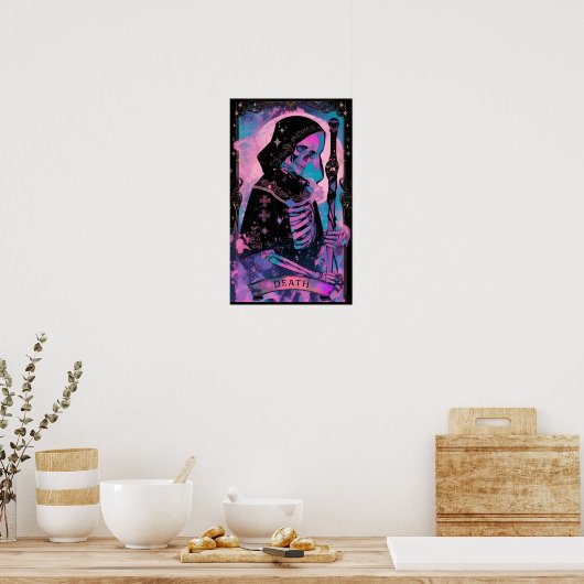 De dood Tarot Kaart Witchy Poster (Keuken)