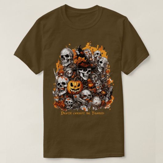 De dood valt niet te vrezen t-shirt (Design voorkant)