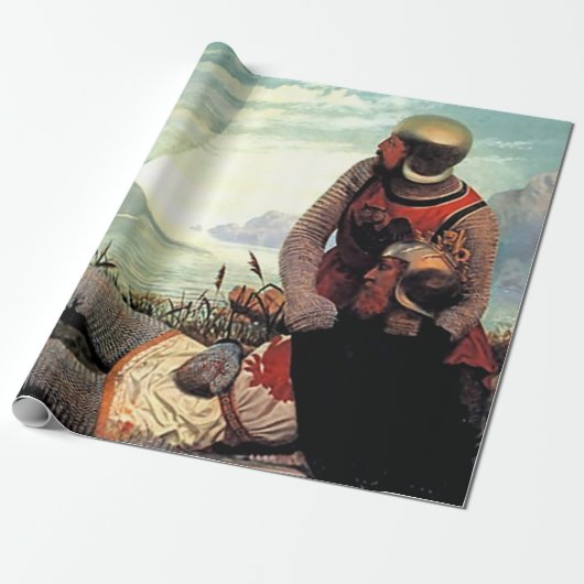 De dood van Arthur door John Mulcaster Carrick Cadeaupapier (Uitgerold)