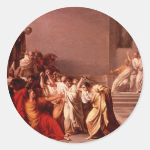 De dood van Caesar Ronde Sticker