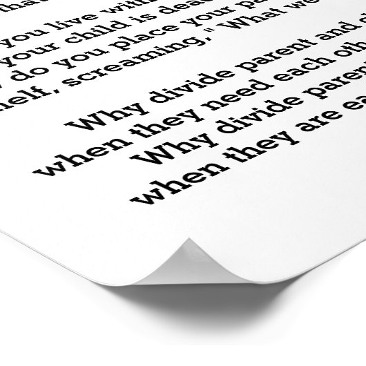 DE DOOD VAN EEN KIND POSTER (Hoek)