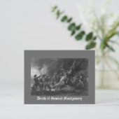De dood van generaal Montgomery Briefkaart (Staand voorkant)