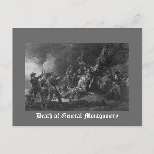 De dood van generaal Montgomery Briefkaart (Voorkant)