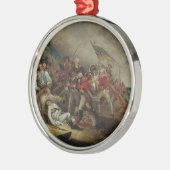 De dood van generaal Warren in Bunker Hill Metalen Ornament (Links)