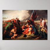 De dood van generaal Wolfe door Benjamin West 1770 Poster (Voorkant)