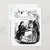 De dood van het briefkaart van de Charms-uitnodigi (Voorkant / Achterkant)