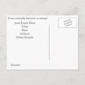 De dood van het briefkaart van de Charms-uitnodigi (Achterkant)