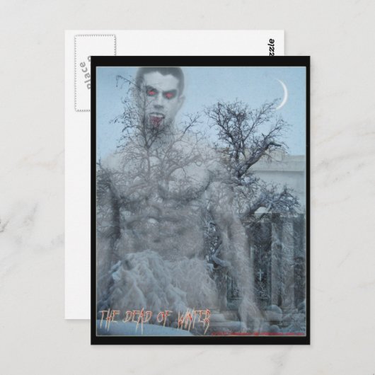 De dood van het briefkaart van de winter (Voorkant / Achterkant)
