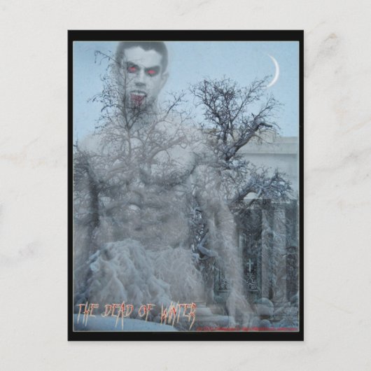 De dood van het briefkaart van de winter (Voorkant)