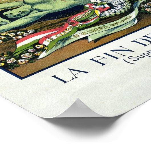 "De dood van het groenfeest", Absinthe Poster (Hoek)