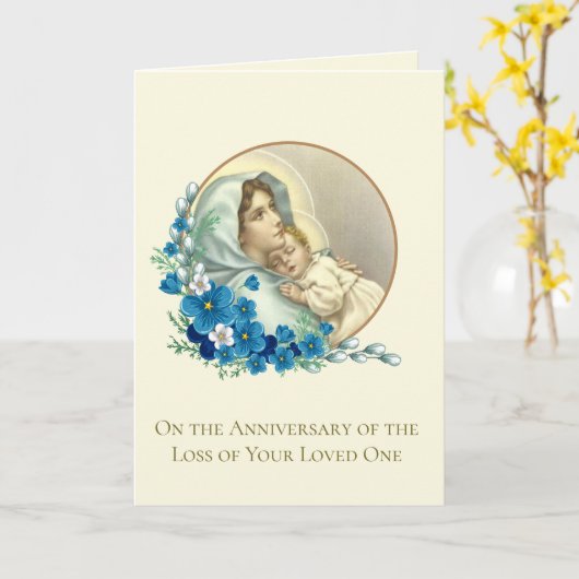 De dood van het Jubileum hield van een katholieke  Kaart (Gele Bloem)