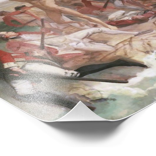 De dood van kapitein Cook poster van 12 x 16 inch (Hoek)