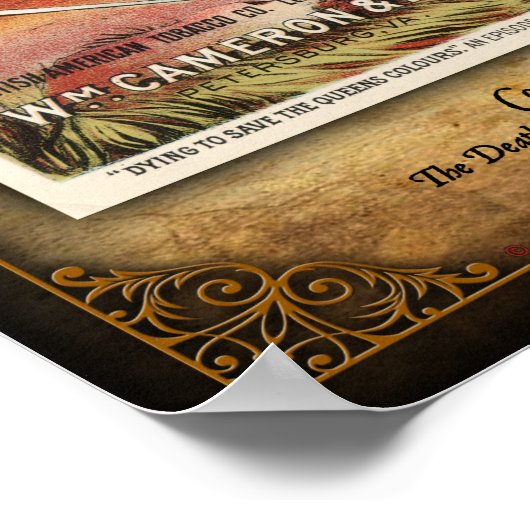 De dood van Melvill & Coghill in Isandlwana Poster (Hoek)