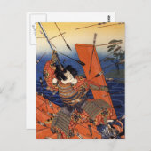 De dood van Nitta Yoshioki op de Yaguchi-veerboot Briefkaart (Voorkant / Achterkant)