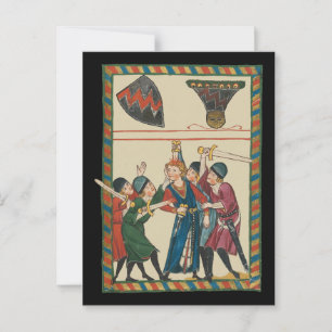 De dood van Reinmar von Brennenberg Briefkaart