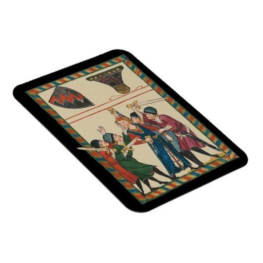 De dood van Reinmar von Brennenberg Magneet (Rechterzijde)