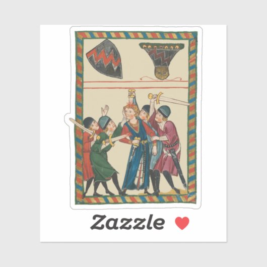 De dood van Reinmar von Brennenberg Sticker (Vel)